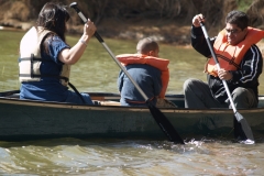 Family Camp: canoeing